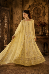 Yellow Georgette Anarkali