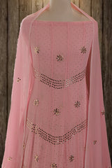 Pink Georgette Kamdani Anarkali