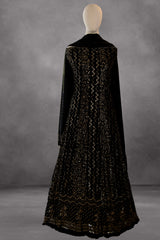 Black Kamdani Pitta Aanarkali