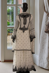 Off White Chinnon Garara Suit