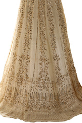 Ivory Handcrafted Kamdani Lehenga Set