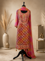 Pink Shimmer Tissue Suit